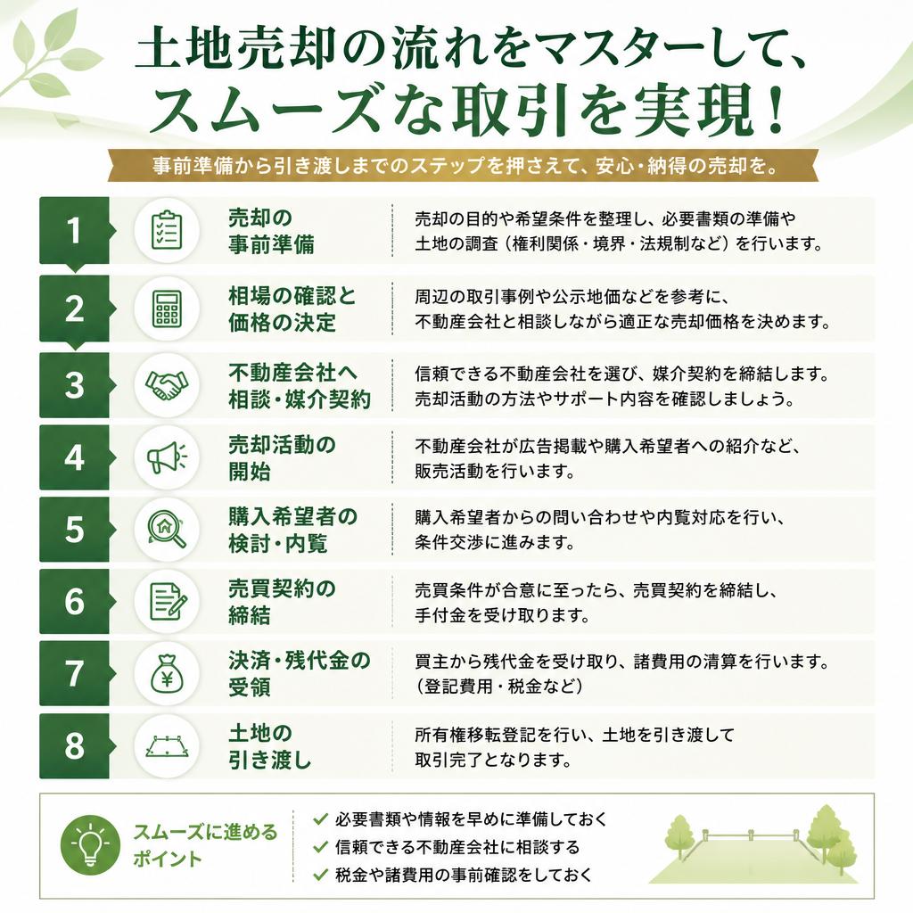 土地売却の流れをマスターして、スムーズな取引を実現！