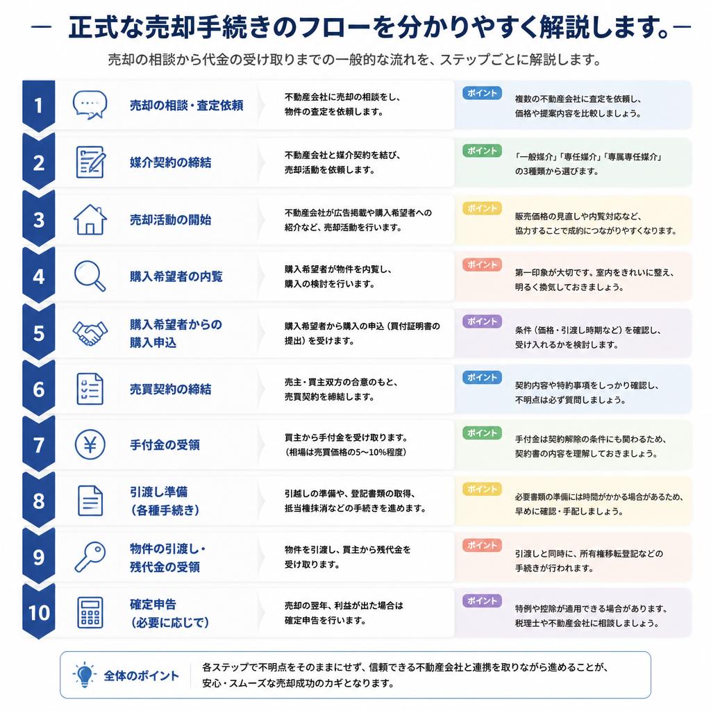 4. 売却手続きの流れ