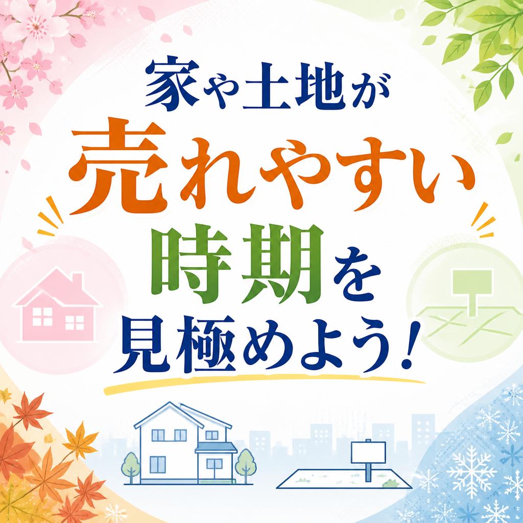 家や土地が売れやすい時期を見極めよう！