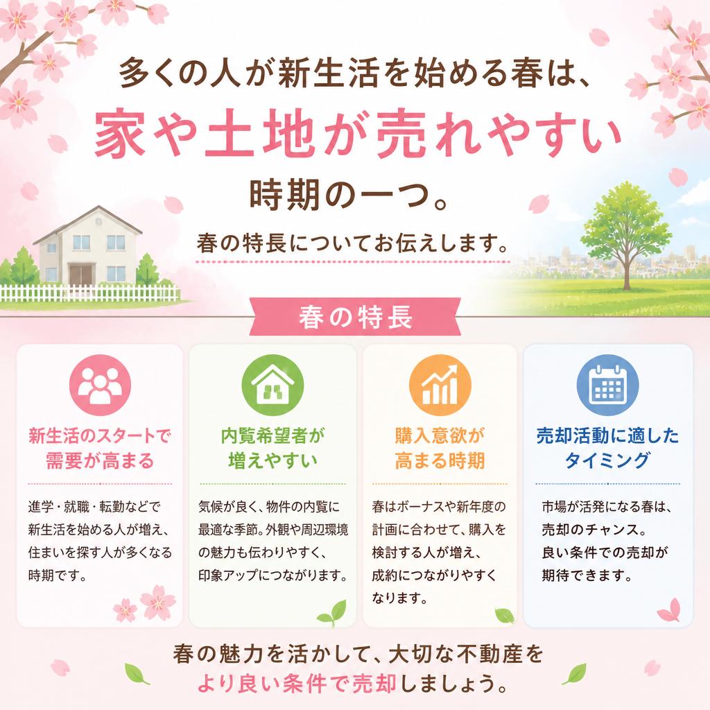 春の売却シーズンのメリット