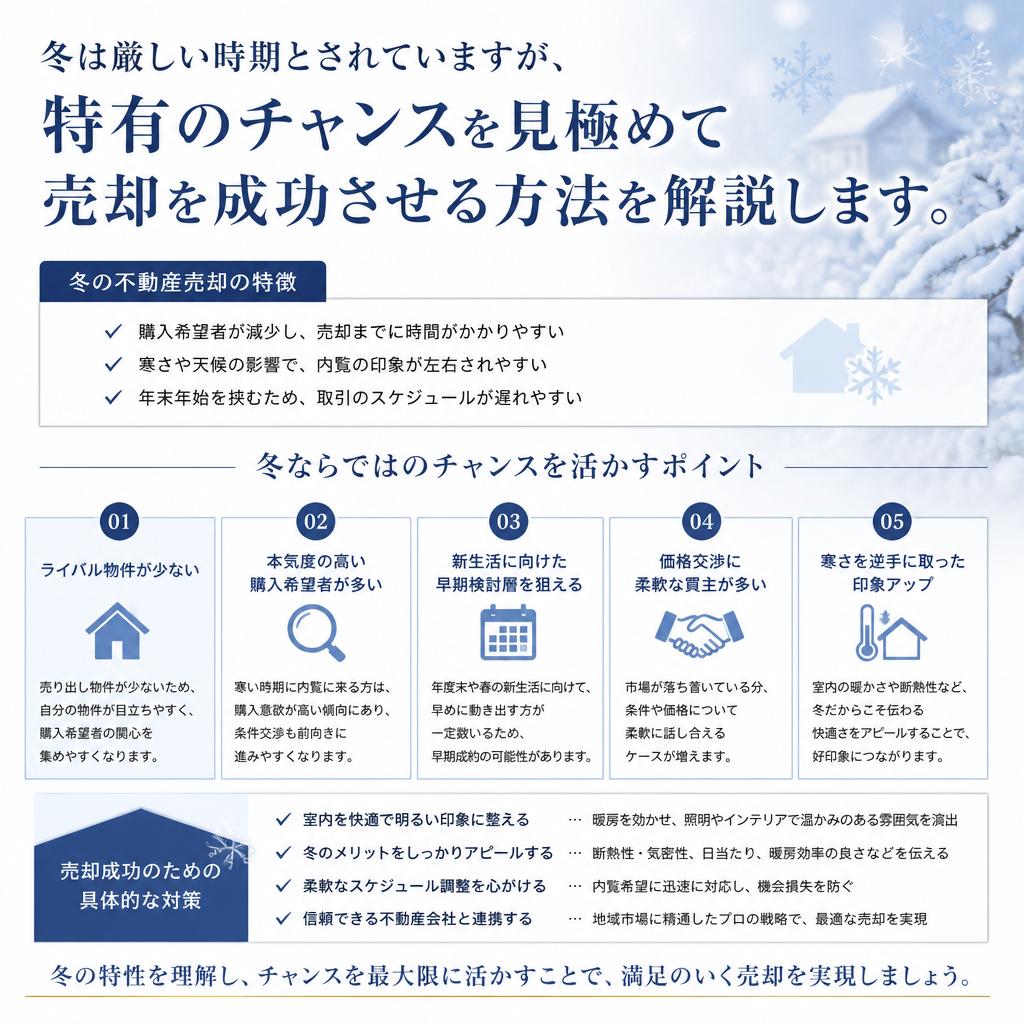 冬の売却戦略
