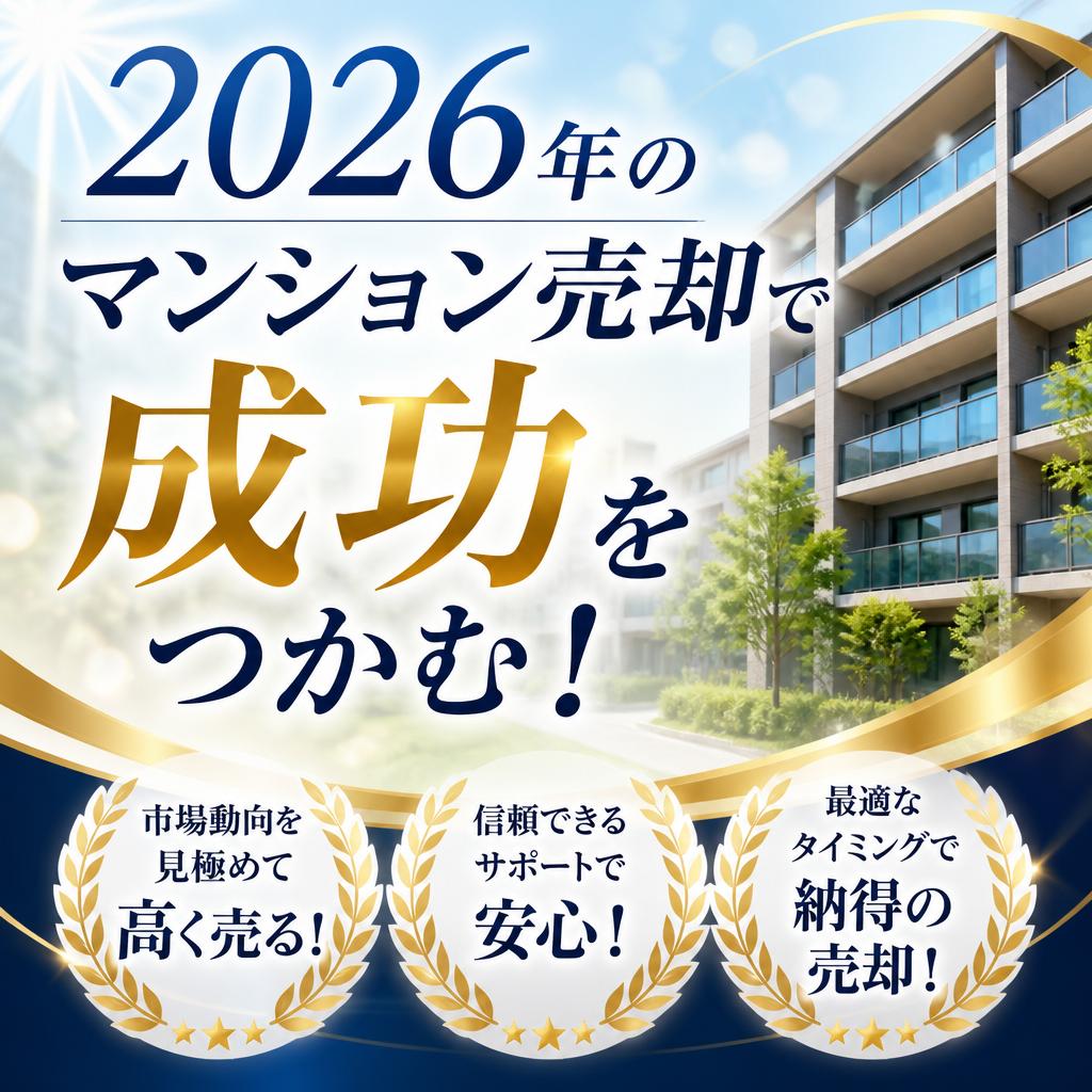2026年のマンション売却で成功をつかむ！