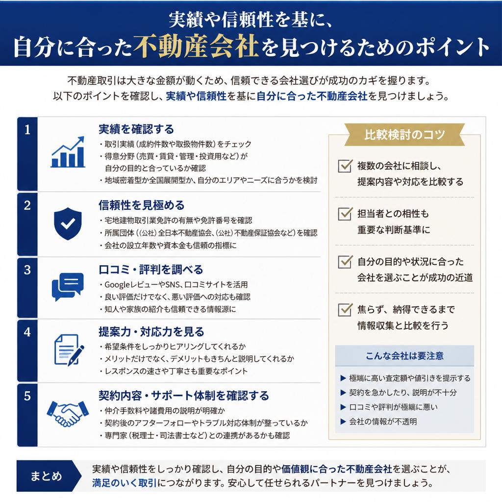 2. 相談する不動産会社の選び方