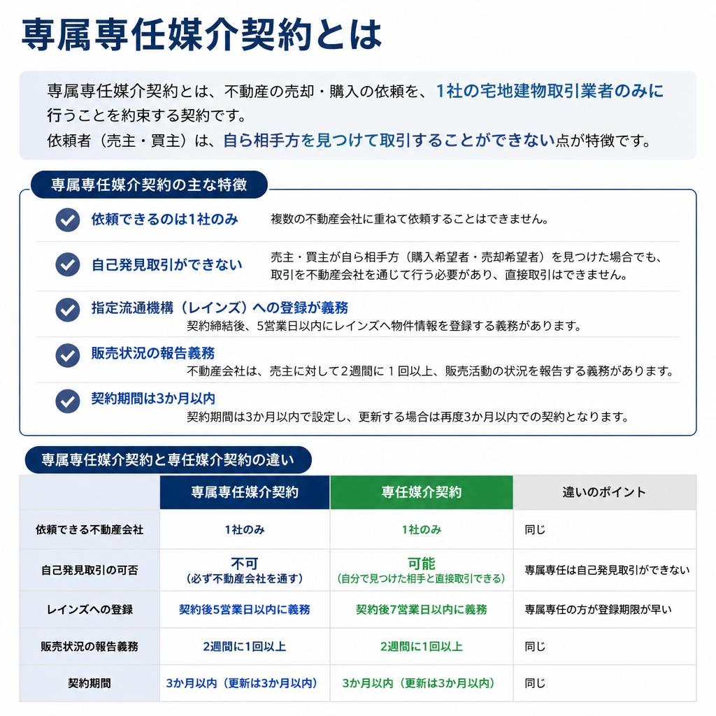 専属専任媒介契約とは？