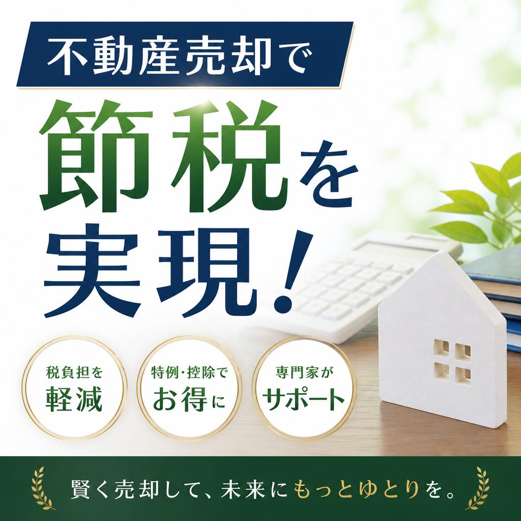 不動産売却で節税を実現！