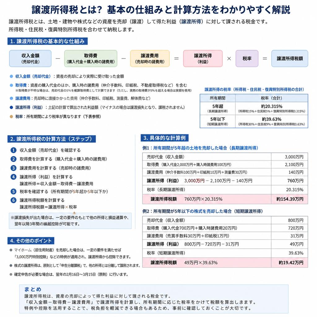 譲渡所得税とは？