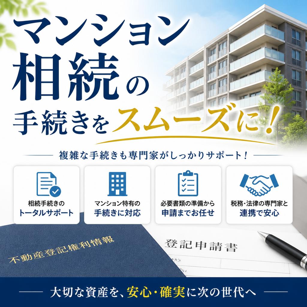 マンション相続の手続きをスムーズに！
