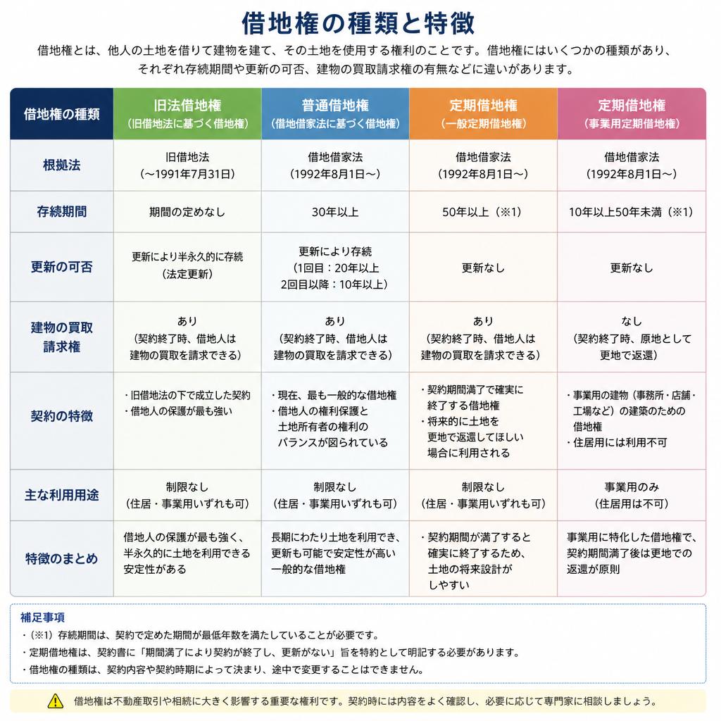 借地権の種類