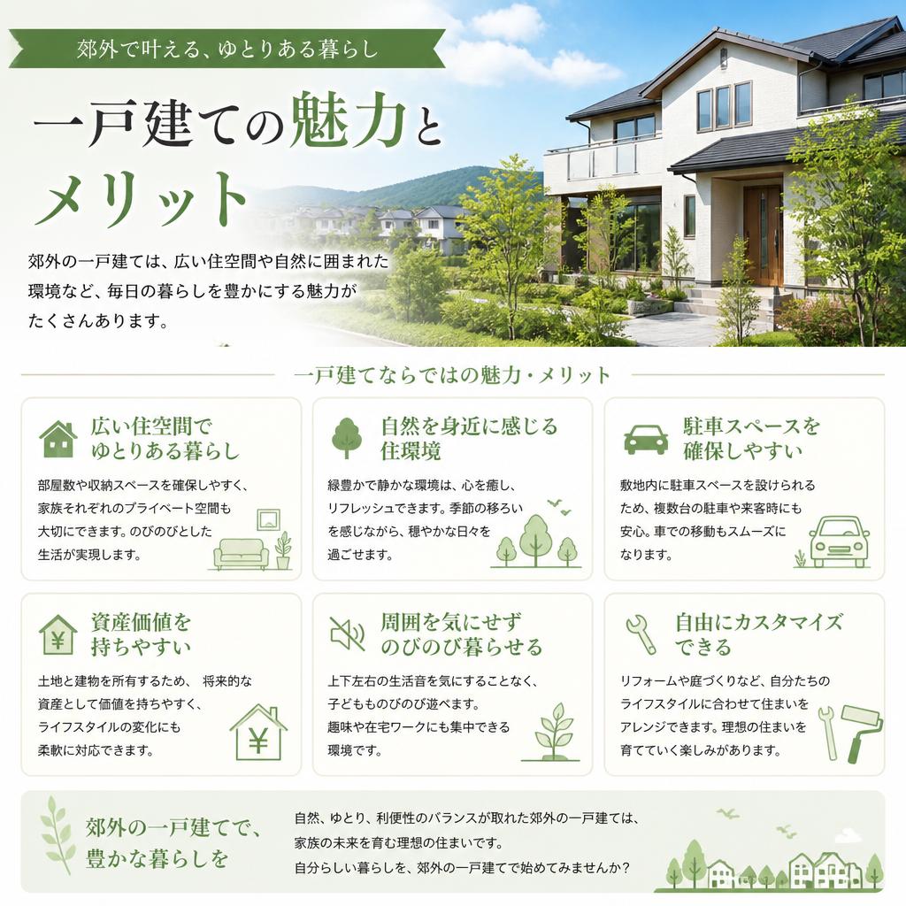 郊外一戸建ての魅力