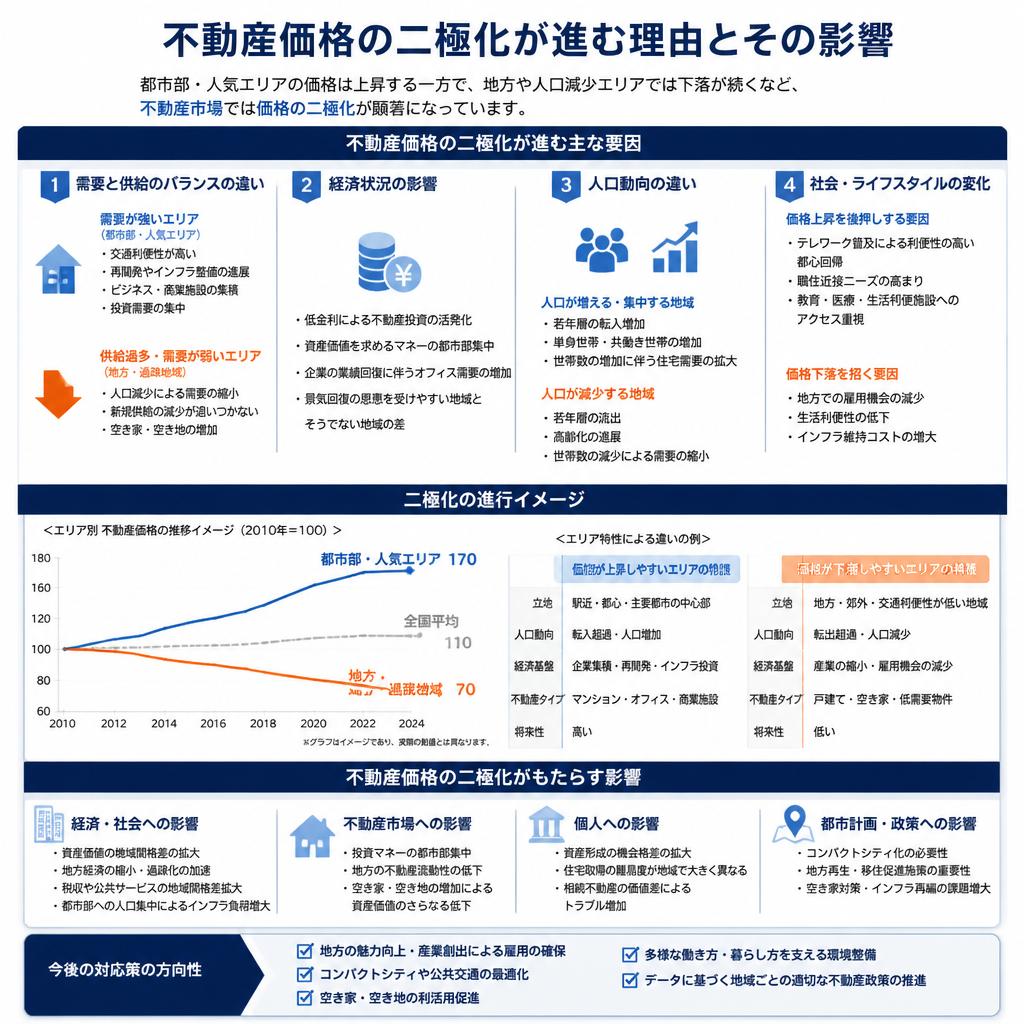 不動産価格の二極化とは？