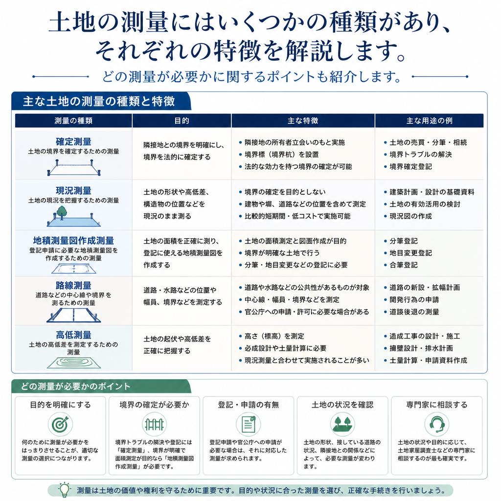4. 測量調査の種類