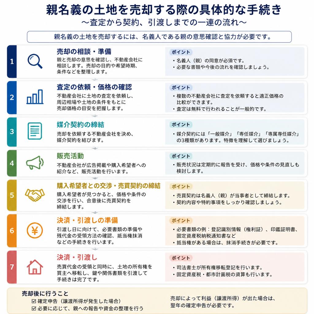土地売却の流れ