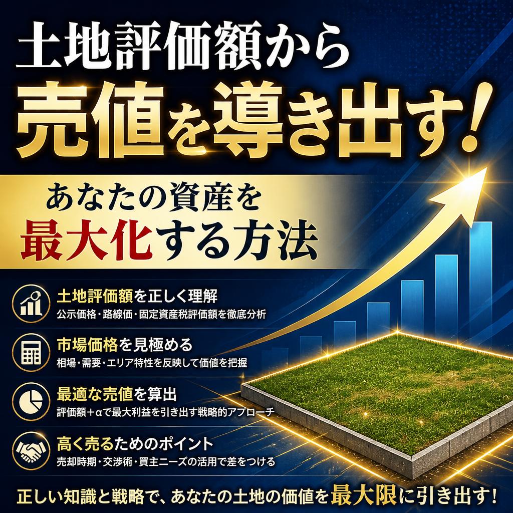 土地評価額から売値を導き出す！あなたの資産を最大化する方法
