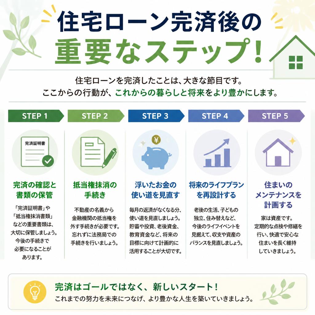 住宅ローン完済後の重要なステップ！