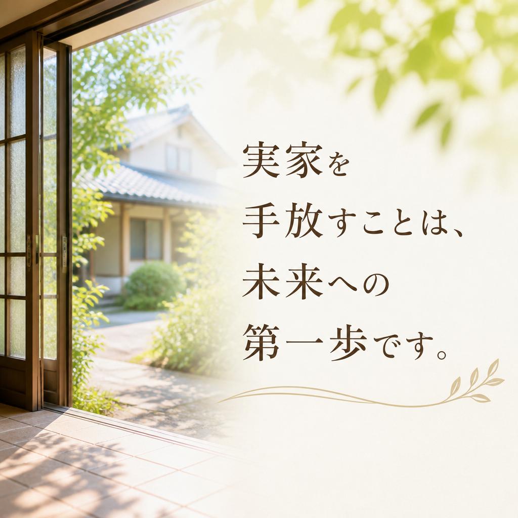 実家を手放すことは、未来への第一歩です。