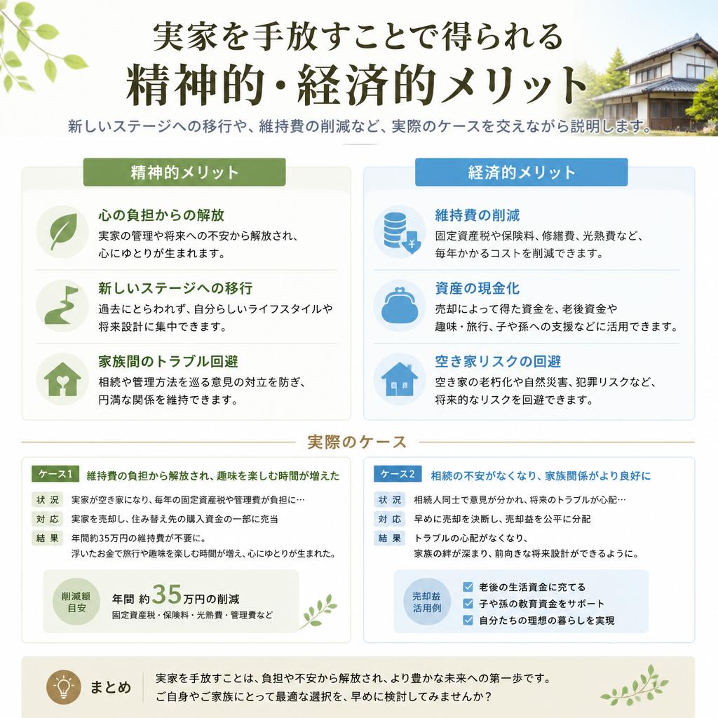 実家を処分するメリット