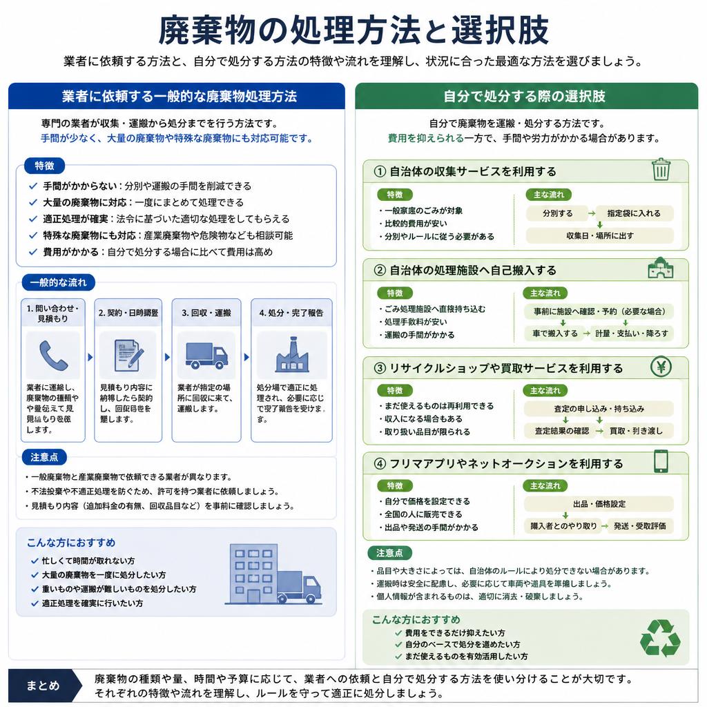 廃棄物の処理方法一覧