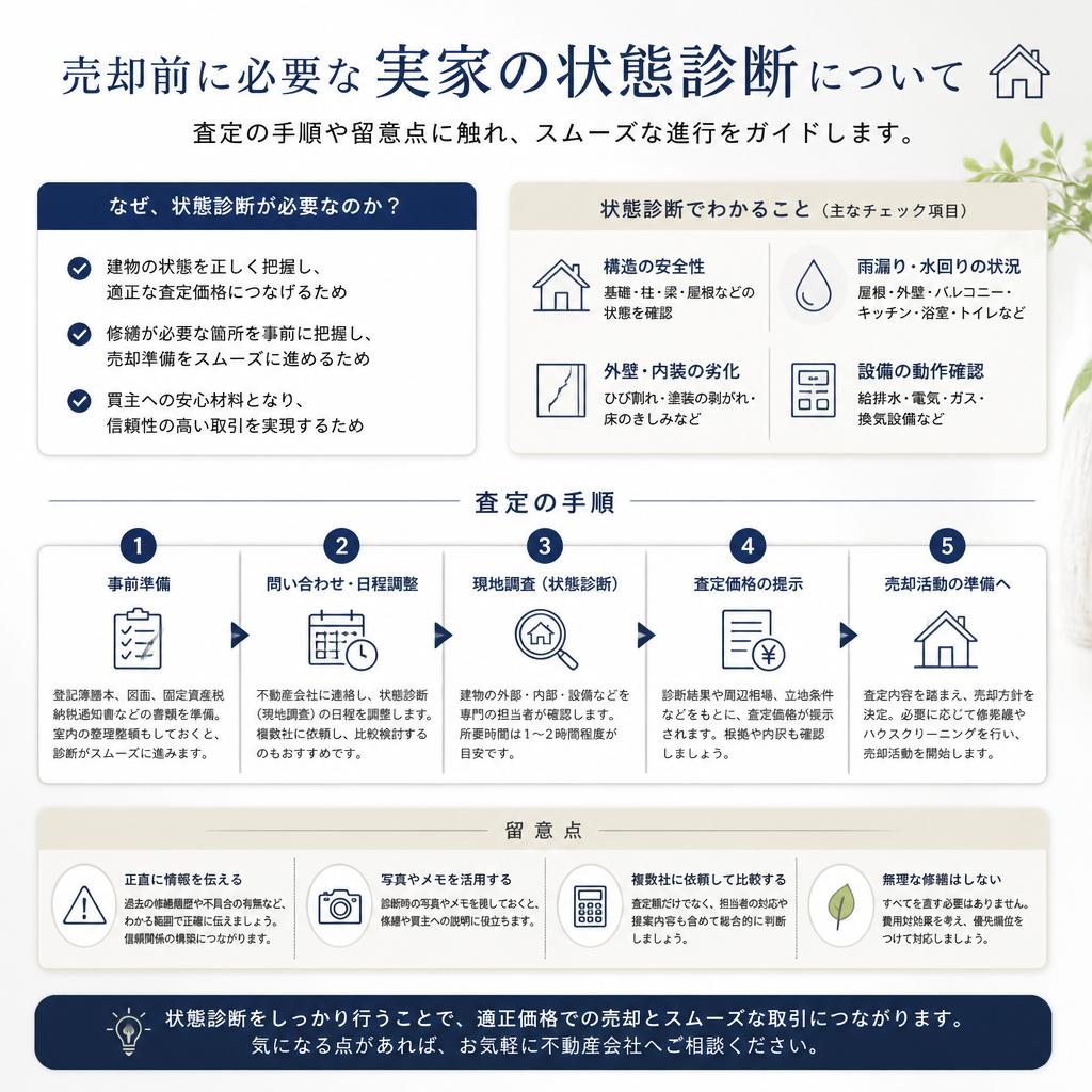 実家の状態を把握する