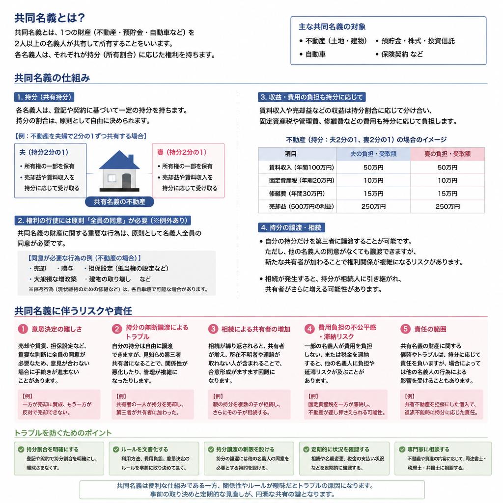 共同名義とは？どのようなリスクがあるのか