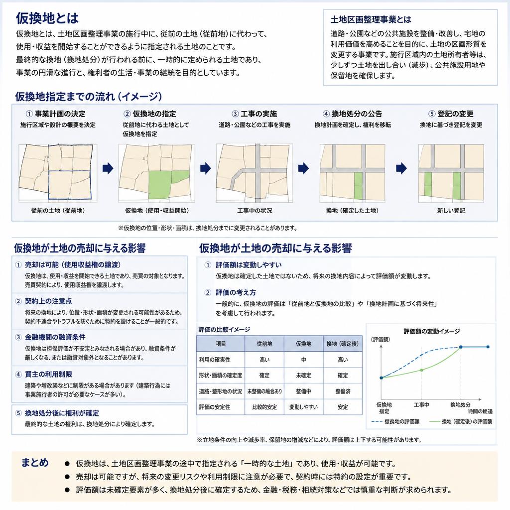 仮換地の仕組み