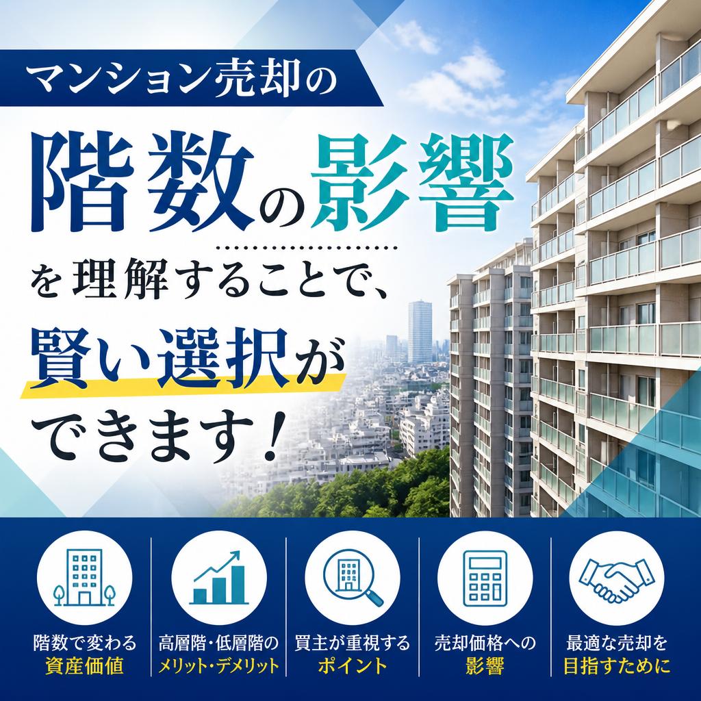 マンション売却の階数の影響を理解することで、賢い選択ができます！