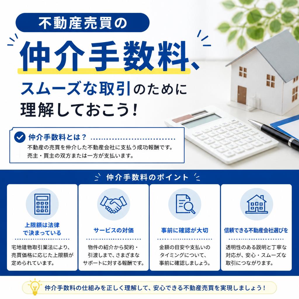 不動産売買の仲介手数料、スムーズな取引のために理解しておこう！