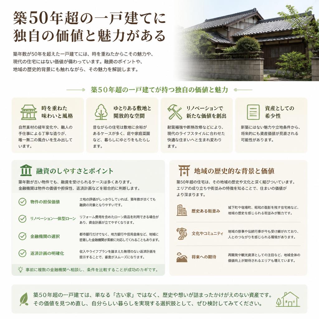 築50年の物件が持つ特有の価値とは？