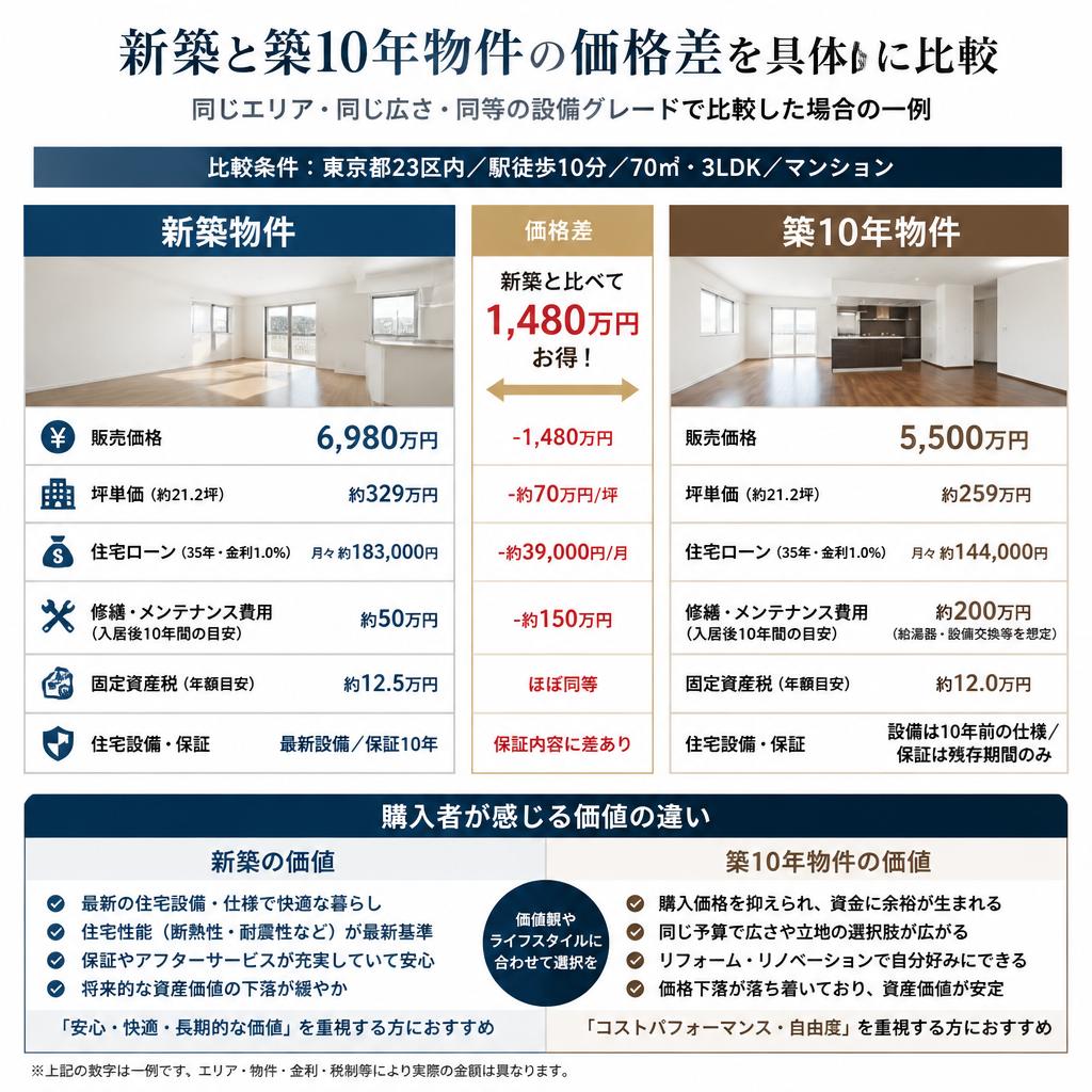 新築との価格差の実態