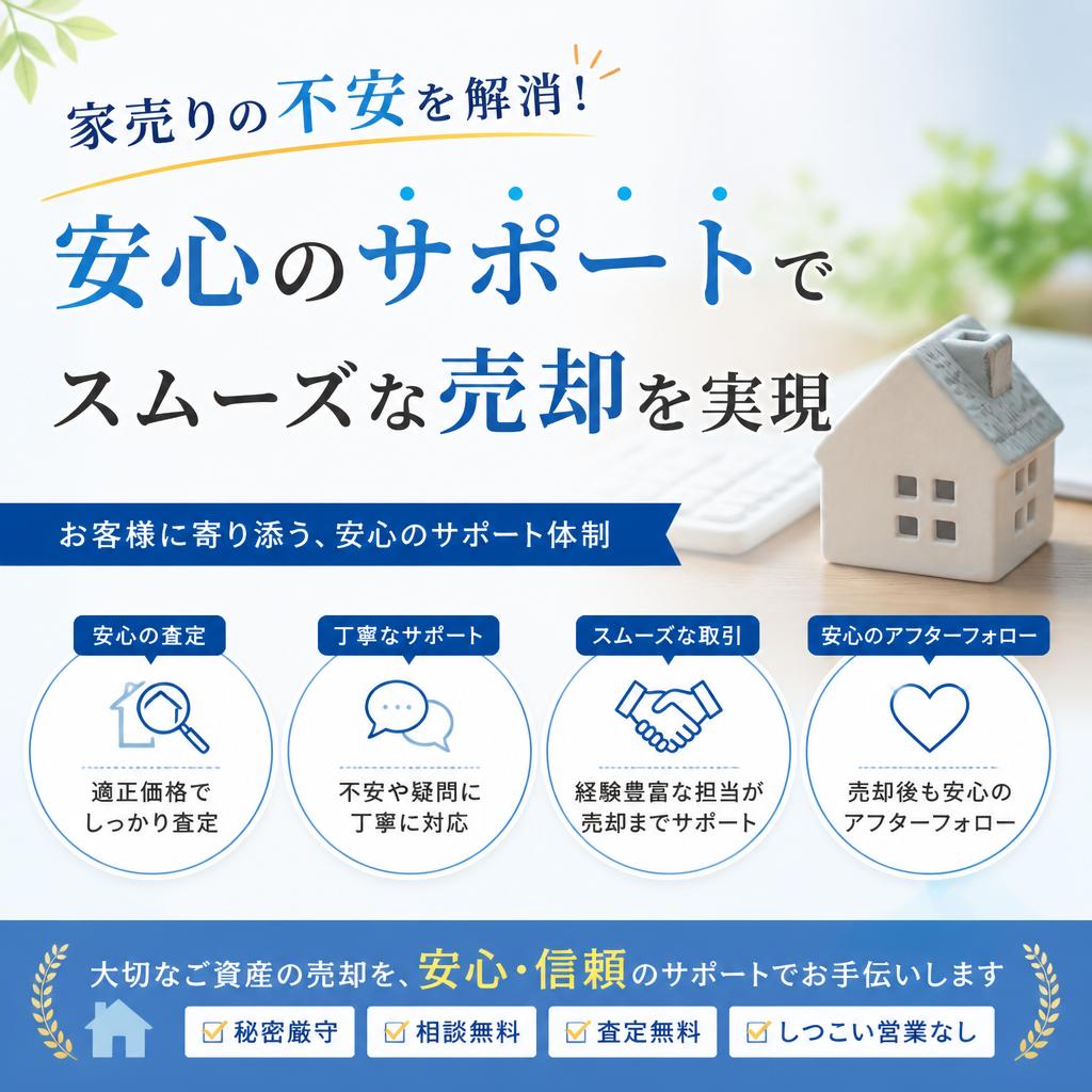 家売りの不安を解消！安心のサポートでスムーズな売却を実現