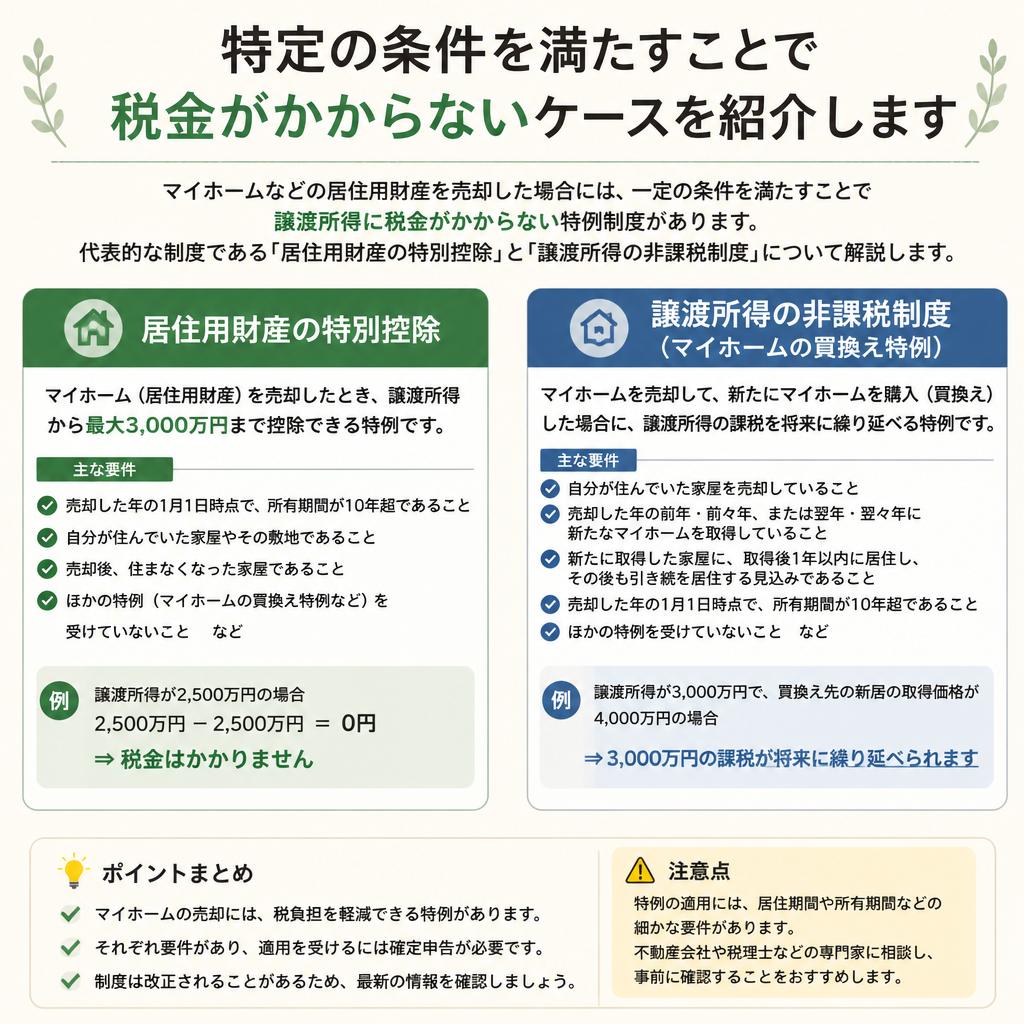 税金がかからないケースとは？