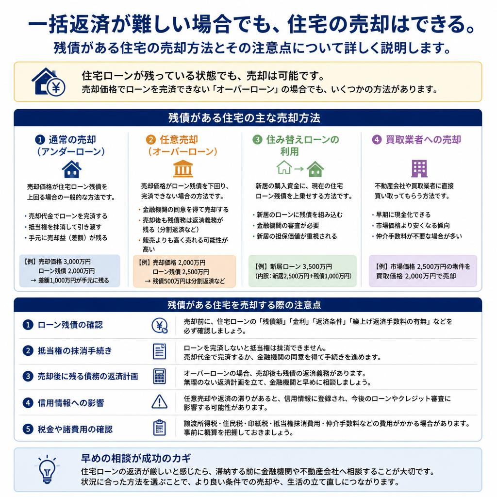一括返済が難しい場合の選択肢