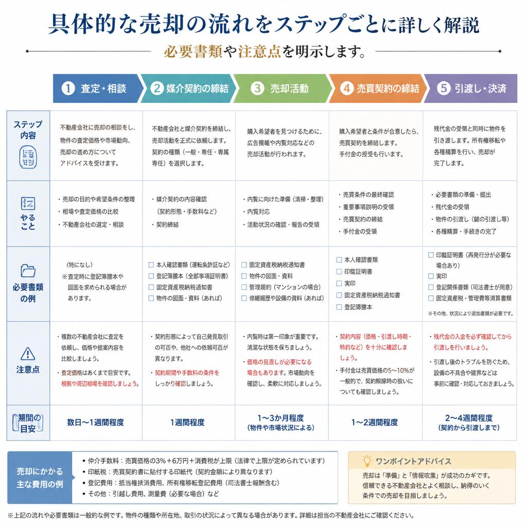 マンション売却の流れ