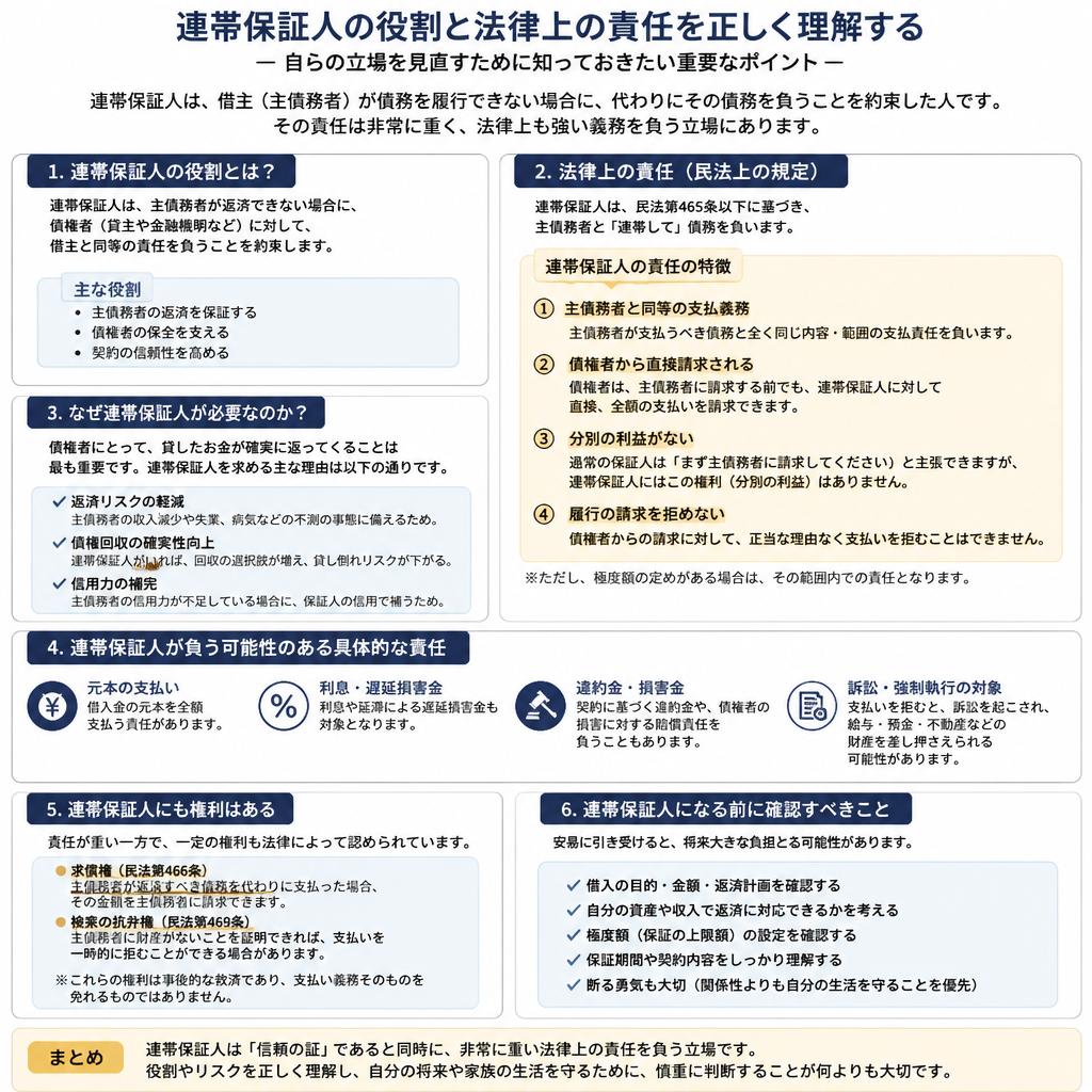 連帯保証人って何？