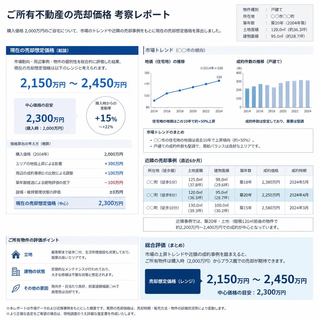 2000万円で購入した家の現在の市場価値は？