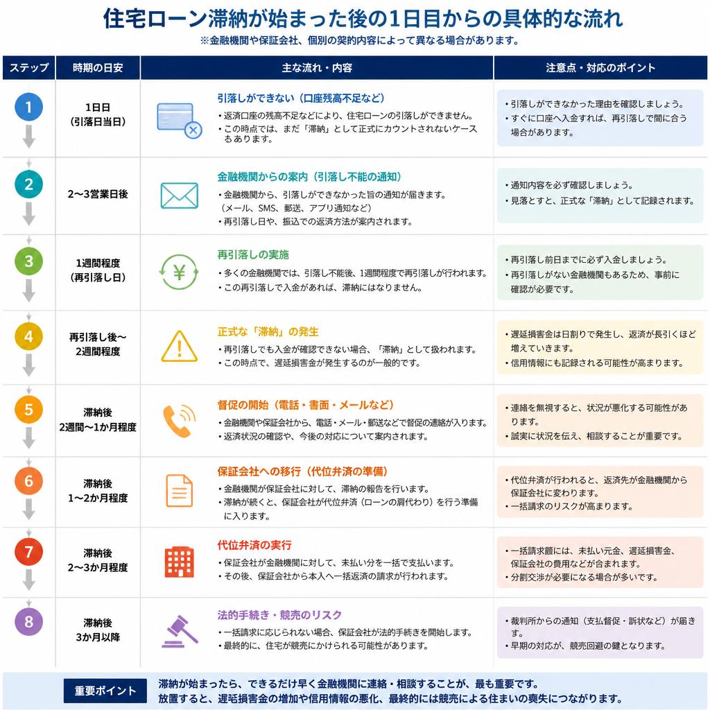 滞納1日目からの流れ