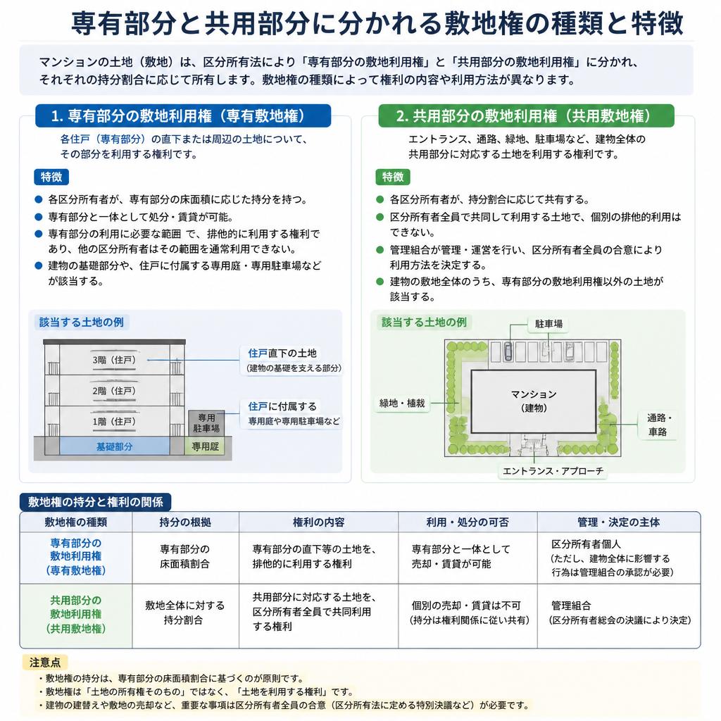 敷地権の種類と特徴