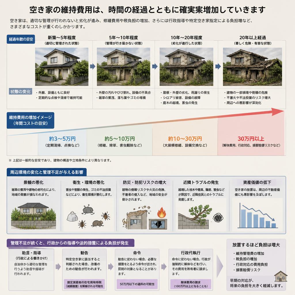 空き家の維持費が年々増加する理由