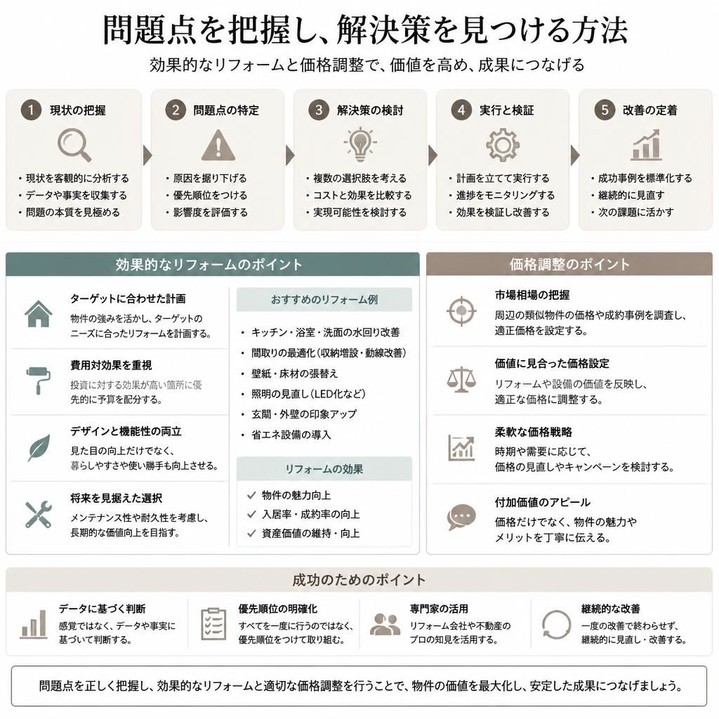 売れない理由を解消するためには？