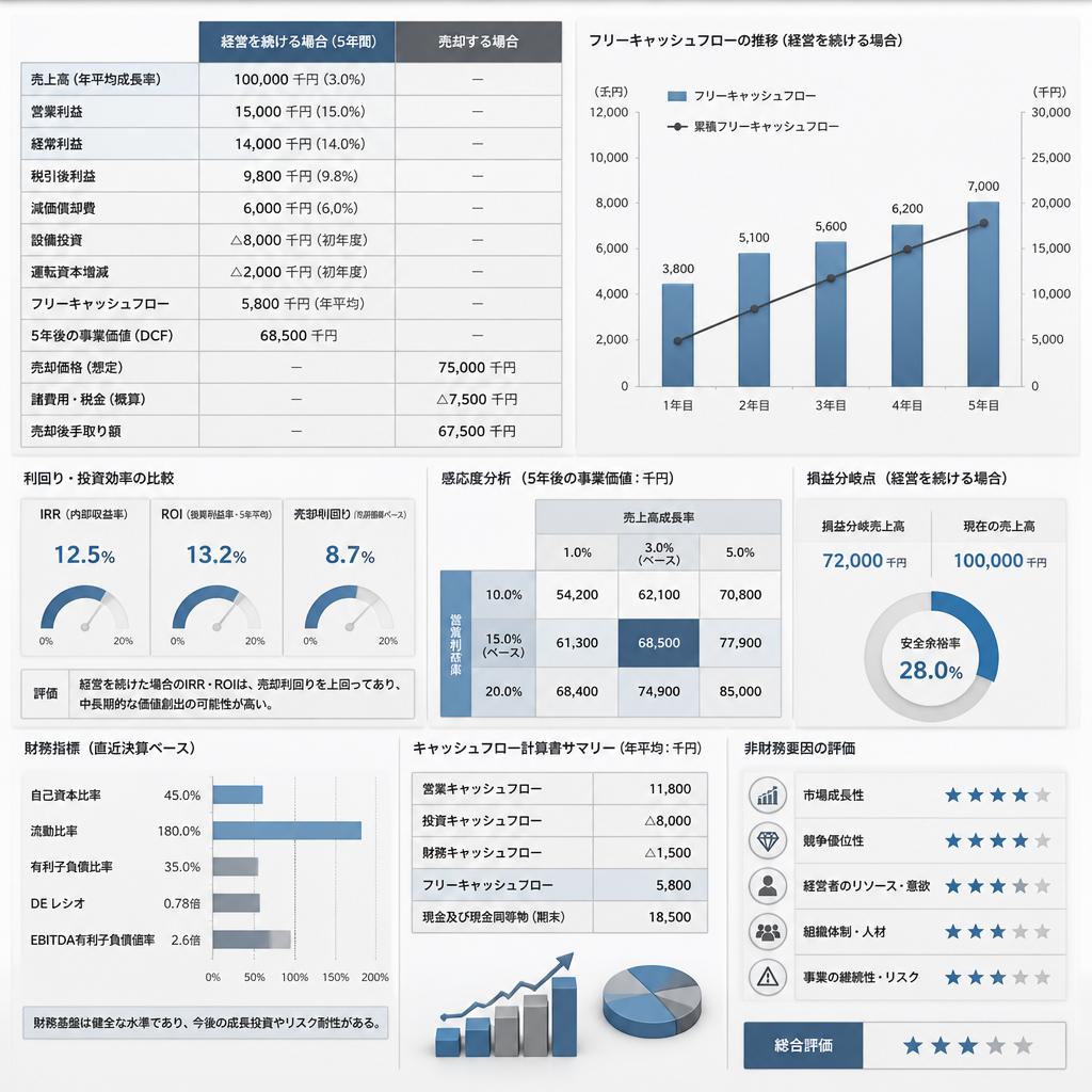 判断基準:経営 vs 売却